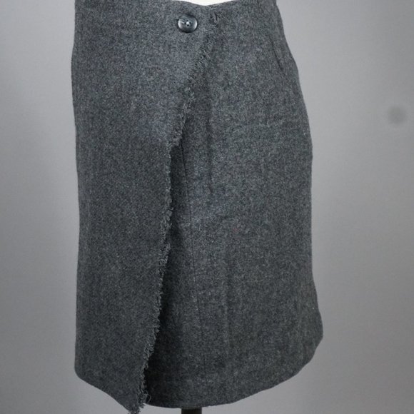 Gap Wool Skirt Grey Size 12 - Picture 3 of 8